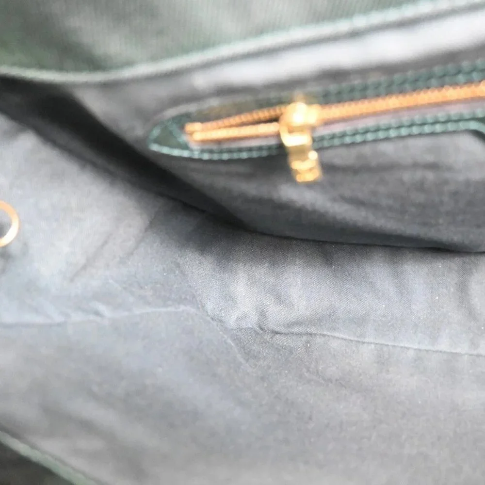 LOUIS VUITTON Delsou Shoulder Bag Taiga Leather Epicea Green GHW M30164 37ZA127 - Picture 10 of 16